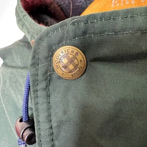 Vintage Woolrich Wool Blanket Lined Chore Coat Mens XXL Green - Picture 6 of 12